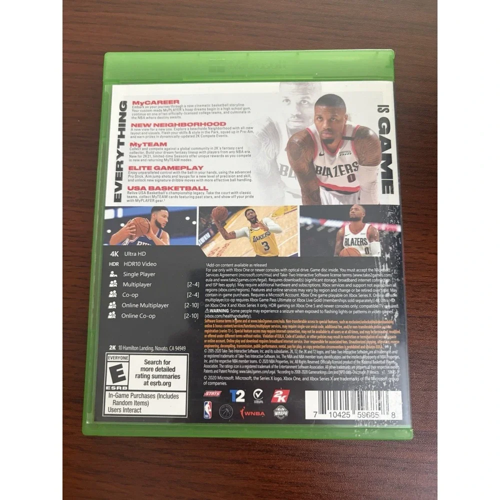 NBA 2K21 - Xbox One - Video Game By Take 2 Interactive - GOOD